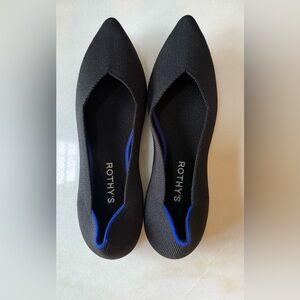 Rothy’s The Point | Black Solid | Women’s Size 10W